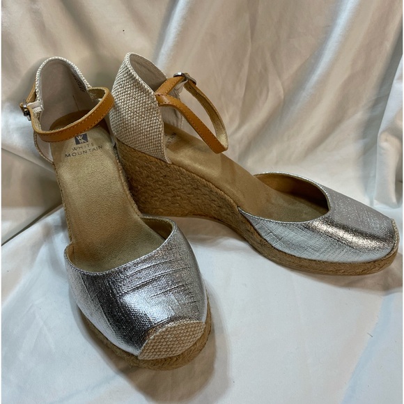 White Mountain Womens Mamba Braided Espadrille Wedge  Size 8.5M - Picture 3 of 9